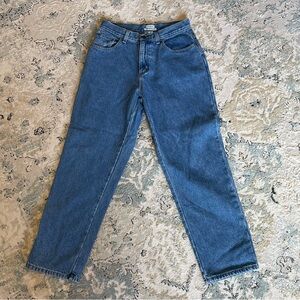 L.L. Bean Original Fit/Relaxed Cotton Flannel Lined Jeans 8 Petite
